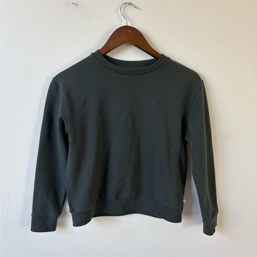 Rylee + Cru Kids Dark Green Long Sleeve Tee